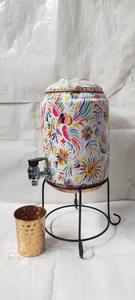 Meilleures ventes : Distributeur d'eau de luxe 100% cuivre, Matka Cooler en cuivre pur, élégant, portable, pour la maison, la cuisine et les bars - Product Image 5