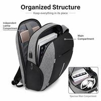 Mochila para Portátil con Logotipo Personalizado, 15.6 Pulgadas, Carga USB, Expandible, Resistente al Agua, para Viajes de Negocios, para Hombre