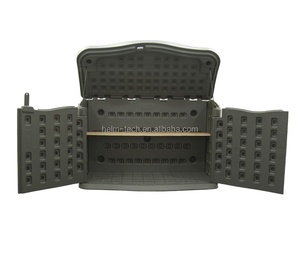 Cobertizo de almacenamiento de herramientas de plástico para jardín, Material HDPE duradero para exteriores - Product Image 1