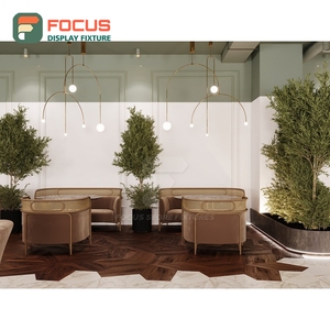 Premium Coffee Merchandise Display Rack Solid Wood Frame Cup Lid Display Zone Bean Shop Display Rack - Product Image 4