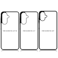 Coque de téléphone en TPU 2D par sublimation pour Samsung A27 5G A37 A57 A07 A17, insert en aluminium vierge, impression personnalisée DIY, protection