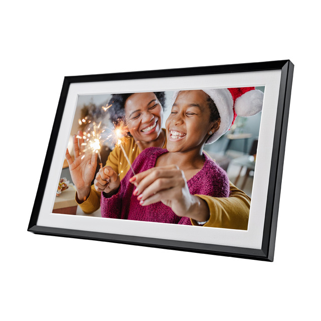 15-Inch Wifi Digital Photo Frame with LED Lights Electronic Digital Live Scan Touch Screen Video Playback