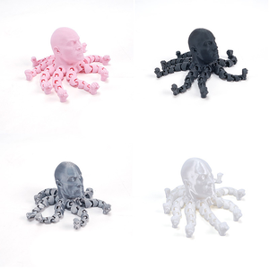 Joyería de Vidrio Impresa en 3D con Diseño de Pulpo Abstracto Congelado para Decoración del Día de los Inocentes - Product Image 6