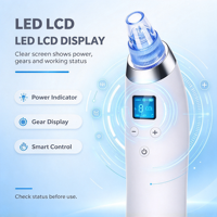 Aspirateur électrique pour points noirs, 5 niveaux, 36-64 kPa, nettoyeur de pores, dispositif d'aspiration de comédons à bulles nano pour le soin de la peau