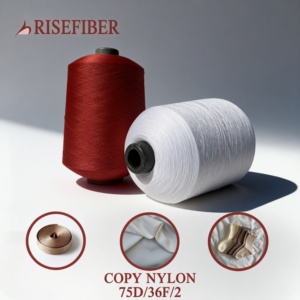 Căng Cao 75D/36F/2 Lõi Kéo Sợi Sợi 100% Polyester Thân Thiện Với Môi Nhuộm Cho Dệt Kim Và May Sử Dụng Trong Dệt - Product Image 4