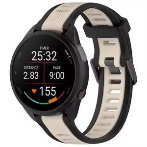 Bracelet en silicone de 20 mm pour montre connectée <span class=keywords><strong>Garmin</strong></span> Forerunner 165 245 645 Music <span class=keywords><strong>Venu</strong></span> 2 <span class=keywords><strong>SQ2</strong></span> Plus Vivoactive 5 4 3 - Product Image 4