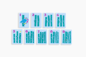 ชุดไพ่นกกระจอกอะคริลิคแบบอเมริกันสีฟ้า ชุดเกมไพ่นกกระจอกสิงคโปร์ ญี่ปุ่น มาเลเซีย ของขวัญงานฝีมือ - Product Image 6