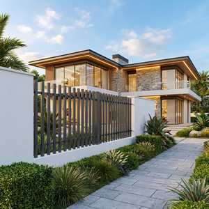 Valla Metálica de <span class=keywords><strong>Segunda</strong></span> <span class=keywords><strong>Mano</strong></span> para Jardín, Modelo Palisade, para Uso en Granjas, Balcones y Casas en Sudáfrica, Servicio de Modelado 3D, 2m - Product Image 3