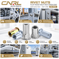 RuiLi GB/T 17880 Mur Rivet Setengah Heksagonal Kepala Datar Berlapis Seng Biru Putih Baja Karbon Q235 M3-M12 Pengikat Grosir Pabrik