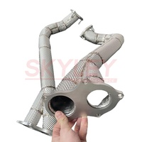 Pour Porsche 718 GT4 / GTS / Spyder sur les tuyaux de liaison d'essieu 2020 + tuyau de descente de bouclier thermique