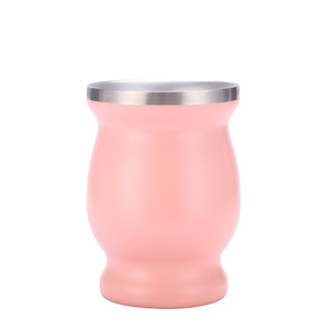 GZYSL — tasse à thé en acier inoxydable, RTS 8 oz, type caleçon tibétain, avec double paroi, isolation thermique, avec paille à cuillère Bombilla - Product Image 5