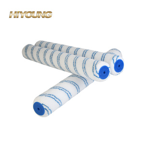 Rodillos de Pintura Acrílica Estilo Europeo con Franja Azul para <span class=keywords><strong>Pintar</strong></span> Paredes de Forma Uniforme, Rodillos de Pintura Fáciles de Usar para Bricolaje, Precio de Fábrica - Product Image 1