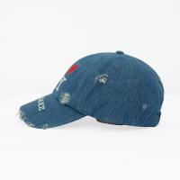 Gorra de Béisbol Ajustable con Logotipo Personalizado de Fábrica, Estilo Vintage, Vaquera Desgastada, Bordado 'I love NY'