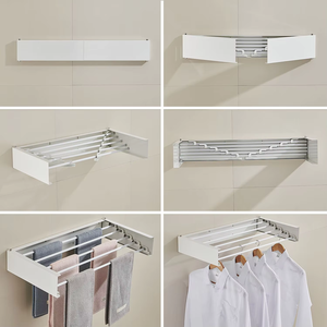 Séchoir à <span class=keywords><strong>linge</strong></span> mural pliable, écologique, durable, personnalisé en usine, installation autocollante, gain de place, <span class=keywords><strong>pour</strong></span> salle de bain - Product Image 4