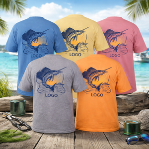 Camiseta de Pesca para Hombre, de Secado Rápido, Ajuste Delgado, Alta Calidad, Elástica en 4 Direcciones, Impresión por Sublimación, Protección Solar UPF 50, Logotipo Personalizado - Product Image 1