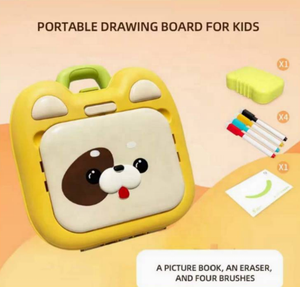 Tavolo da Disegno per Bambini in ABS con Contenitore - Cavalletto Artistico Multifunzionale a Forma di Maiale e Cane, Giocattolo Educativo per lo Sbozzamento Artistico dei Bambini - Product Image 5