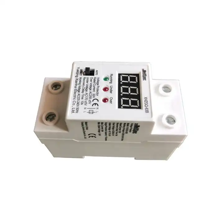230V auto recovery over and under voltage protection device with automatic  protective relay preventing disconnection of