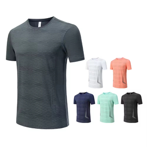 Camiseta Deportiva de Compresión de Manga Corta para Hombre, Personalizable con Logotipo, de Secado Rápido, para Gimnasio y Fitness - Product Image 4