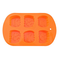 Moule à gâteau en silicone en forme de mini citrouille, non toxique, résistant à la chaleur, compatible four et lave-vaisselle, marque SK, facile à démouler, mignon