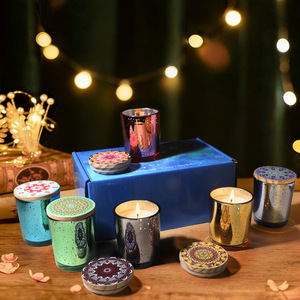 Bougie parfumée LANJO Starry Sky, bougie artisanale DIY, aromathérapie, bougie romantique en forme de tasse, cadeau d'anniversaire, cadeau de mariage, cadeau pour invités, vente en gros - Product Image 1
