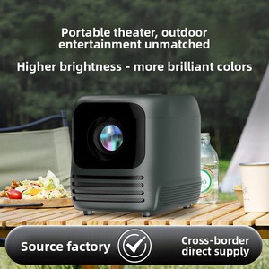 Cross-Biên Giới New Android 11 LED Chiếu Nhà Ultra-Rõ Ràng 5G Cho Với Pin Ngoài Trời Xách Tay <span class=keywords><strong>Mini</strong></span> Máy Chiếu - Product Image 5