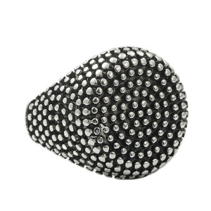 Men's <b>Titanium</b> Steel Starry <b>Ring</b> Micro Pave Dots Punk Style Jewelry Gift - Product Image 5