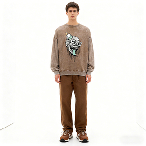 Felpa Casual alla Moda per Uomo e Donna, Motivo Zombie Ice, Collo Alto, Manica Lunga, Pullover Primaverile Classico <span class=keywords><strong>Joker</strong></span> 100% Cotone - Product Image 3