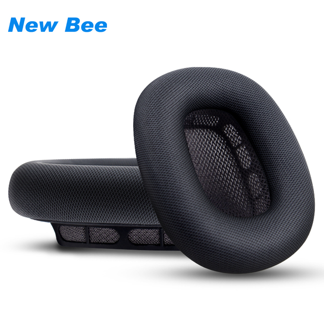Factory Wholesale Black Gray Color Memory Foam Protein Leather Replacement Earpads Ear Cushions for AirPods Max Headphones