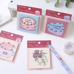 กระดาษโน้ตแบบมีกาวในตัว 73*73 ซม. น่ารัก สไตล์บาร็อค อุปกรณ์การเรียน - Product Image 2