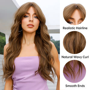 RECOUNTANT FOTO BROWN Obrem WAVE WIFE CRIMP MATTE GEMISCHTE HOCH DICHTE WÄRME BESTÄNDIGE FASER GESICHTETE STREIFEN - Product Image 3