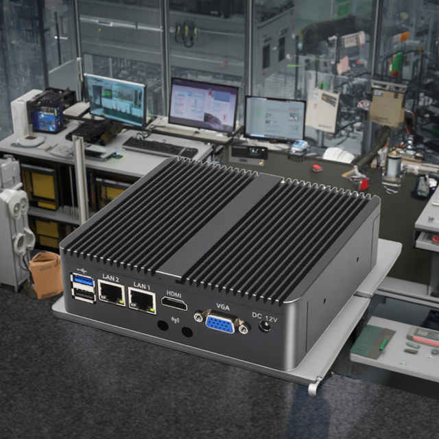 Durable Win11 Mini PC with High-Performance Intel Processor Fanless Industrial Computer for Various Applications