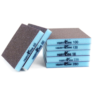 Hai mặt xốp giấy nhám vách thạch cao ướt chà nhám miếng bọt biển vuông mài mòn khối bọt cọ rửa Pad - Product Image 3