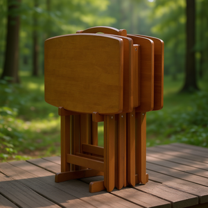 Juego de Mesa Plegable para Exteriores Db Dylan Teak, Diseño Rústico Rectangular para Camping y Senderismo - Product Image 2