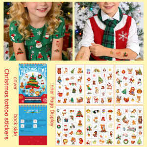 New Arrival Kids Metallic Temporary Tattoo Book - Princess Fairy Tale Cartoon Series Children Tattoo Stickers <b>Party</b> Favors - Product Image 3