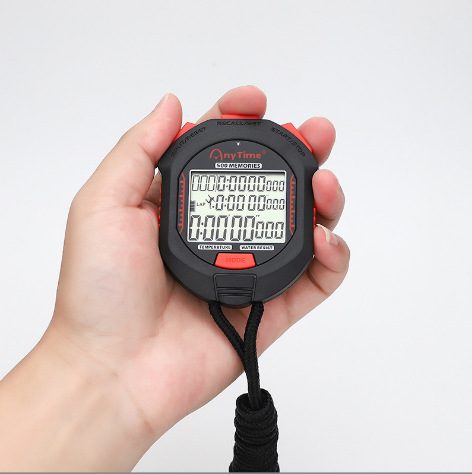 Row Display Stopwatch 500 Memory Stopwatch Professional Electronic Outdoors Sports Stopwatch