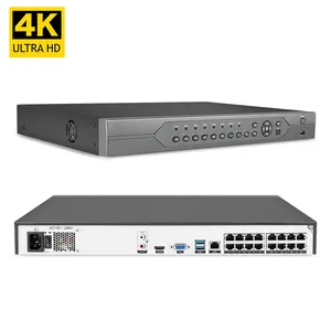 NVR16チャンネル4K48V POEネットワークビデオレコーダー16CHH.265 P2P (IPPoeカメラシステム用)