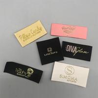 Étiquettes tissées réfléchissantes pour vêtements, étiquettes pour cou de vêtements