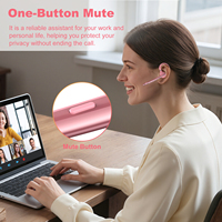 Casque sans fil certifié RoHS CE avec puce Qualcomm, connexion sans fil, écouteurs à crochet d'oreille pour la conduite et le bureau (vente en gros)