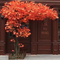 Arbre artificiel en plastique, fleurs de pêcher, cerisier, érable, imperméable, haute simulation, fait main, vente en gros, durable, pour la Saint-Valentin