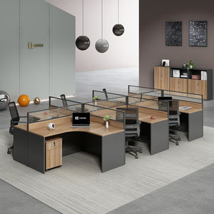 LR-W-008 de <span class=keywords><strong>bureau</strong></span> moderne <span class=keywords><strong>cloison</strong></span> de <span class=keywords><strong>bureau</strong></span> 2-4 personnes poste de travail pour <span class=keywords><strong>bureau</strong></span> à domicile ou école Option - Product Image 2