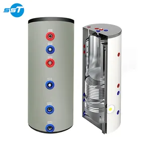 Tanque de almacenamiento de bomba de calor de fuente de aire vertical de 100 litros, tanque de agua caliente, Caldera de ducha para sistema de calefacción de agua caliente