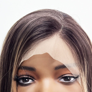Peluca de Cabello Sintético Largo y Liso de 26-30 Pulgadas con Mecanismo Completo, Frente de Encaje Transparente HD 13x4, Peluca Sintética para Mujeres Negras - Product Image 3