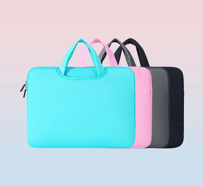 Aangepaste Waterdichte Neopreen Foam Notebook Laptop Hoes 2 Zak Met Handvat Case Tas 11 12 13 14 Inch Business Voor Macbook