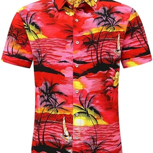 Chemise Hawaïenne Extensible pour Homme, Style Vintage Sans Manches, Boutonnée, Imprimé Floral Tropical par Sublimation, Anti-UV, Idéale pour l'Été - Product Image 4