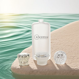 Rectangle Frosted White Large-capacity 25ml, 50ml, 100ml Perfume <b>Bottle</b> Glass Strap Custom <b>Box</b> - Product Image 2