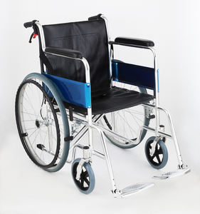 Silla de ruedas manual de acero médica duradera con pie de brazo fijo silla de ruedas manual de uso diario al por mayor - Product Image 1