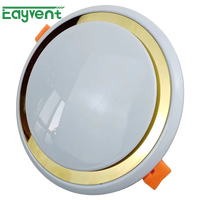 Diffuseur d'air rond moderne en plastique, grille de ventilation circulaire décorative pour plafond, installation facile pour la décoration intérieure et les systèmes CVC