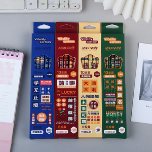 ดินสอมาตรฐานไวทาลิตี้การ์ตูน แพ็ค 10 แท่ง ไส้ดินสอ HB ปลอดสารตะกั่ว ปลอดสารพิษ สำหรับใช้ในโรงเรียนและสำนักงาน - Product Image 1