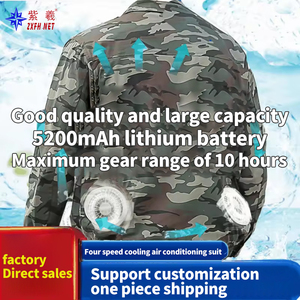 Điều hòa không khí làm mát cơ thể làm việc Áo khoác đặc biệt công nhân Quạt nam làm mát Áo khoác công nhân Quần Áo điều hòa không khí Áo khoác - Product Image 5