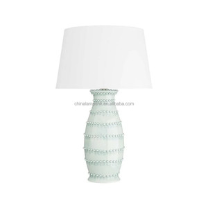 Dark Gray Speckled Abstract Ceramic Modern Table Lamp with Gold Accent | Sculptural Neutral Lighting for Hotel Guest Room & Livi - Product Image 2